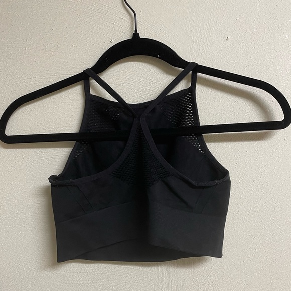 BLACK AERIE BRALETTE / SPORTS BRA / CROP TOP - Picture 2 of 2
